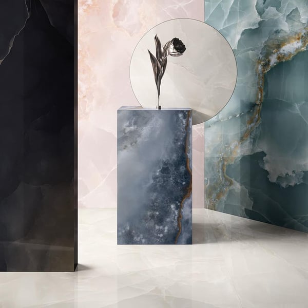 Πλακάκι Tele Di Marmo Onyx Blue γυαλιστερό 60x120 cm